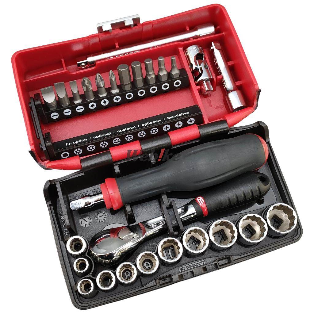 FACOM ファコム セット 12ポイント 1／4 ソケット メトリック セット工具