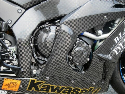 A-TECH エーテック スターターカバー ZX-10R KAWASAKI カワサキ 素材：ドライカーボンケブラー(DCK)