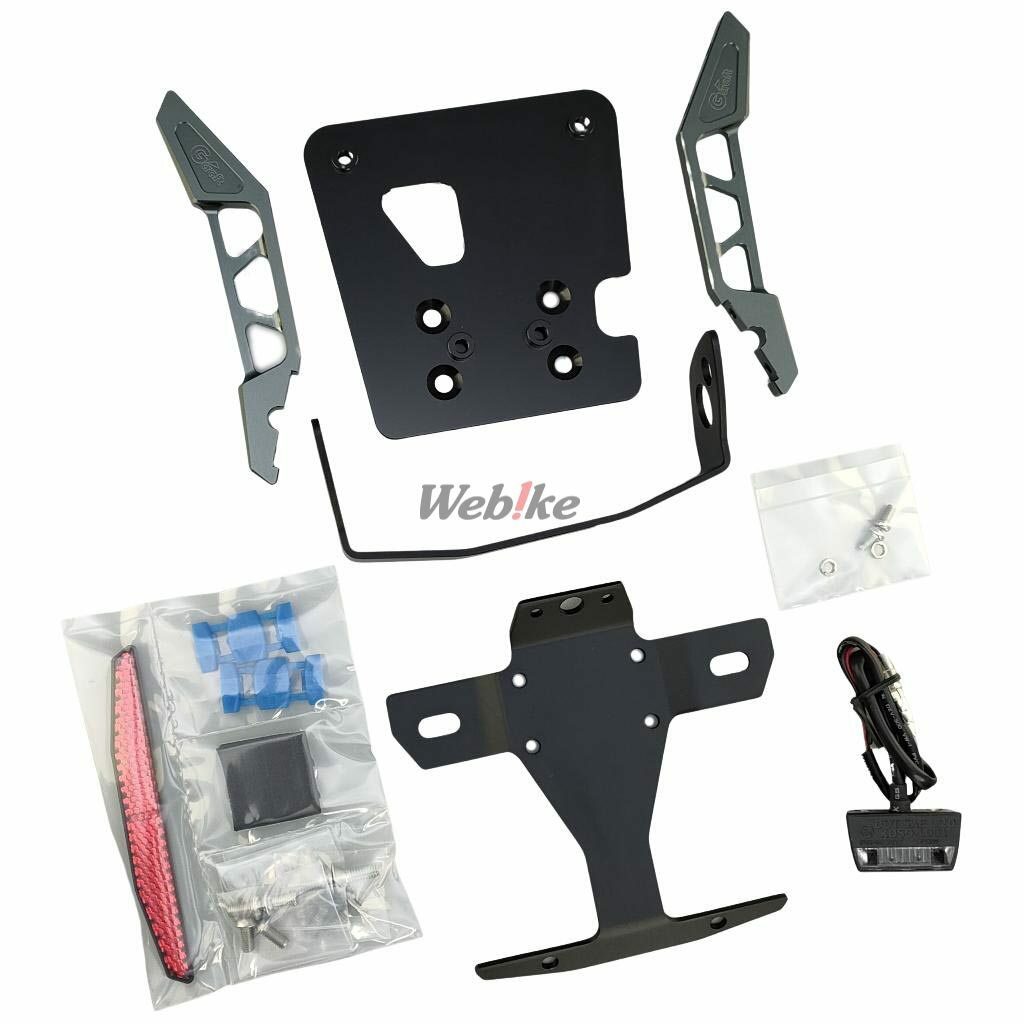 G-Craft ジークラフト ビレットライセンスホルダー GROM HONDA ホンダ フェンダーレスキット フェンダ..