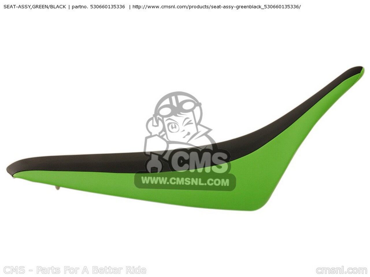 CMS シーエムエス SEAT-ASSY，GREEN／BLACK KSF450-B8F KFX450R 2008 USA KSF450-BCS 2012 KSF450-BDF ..