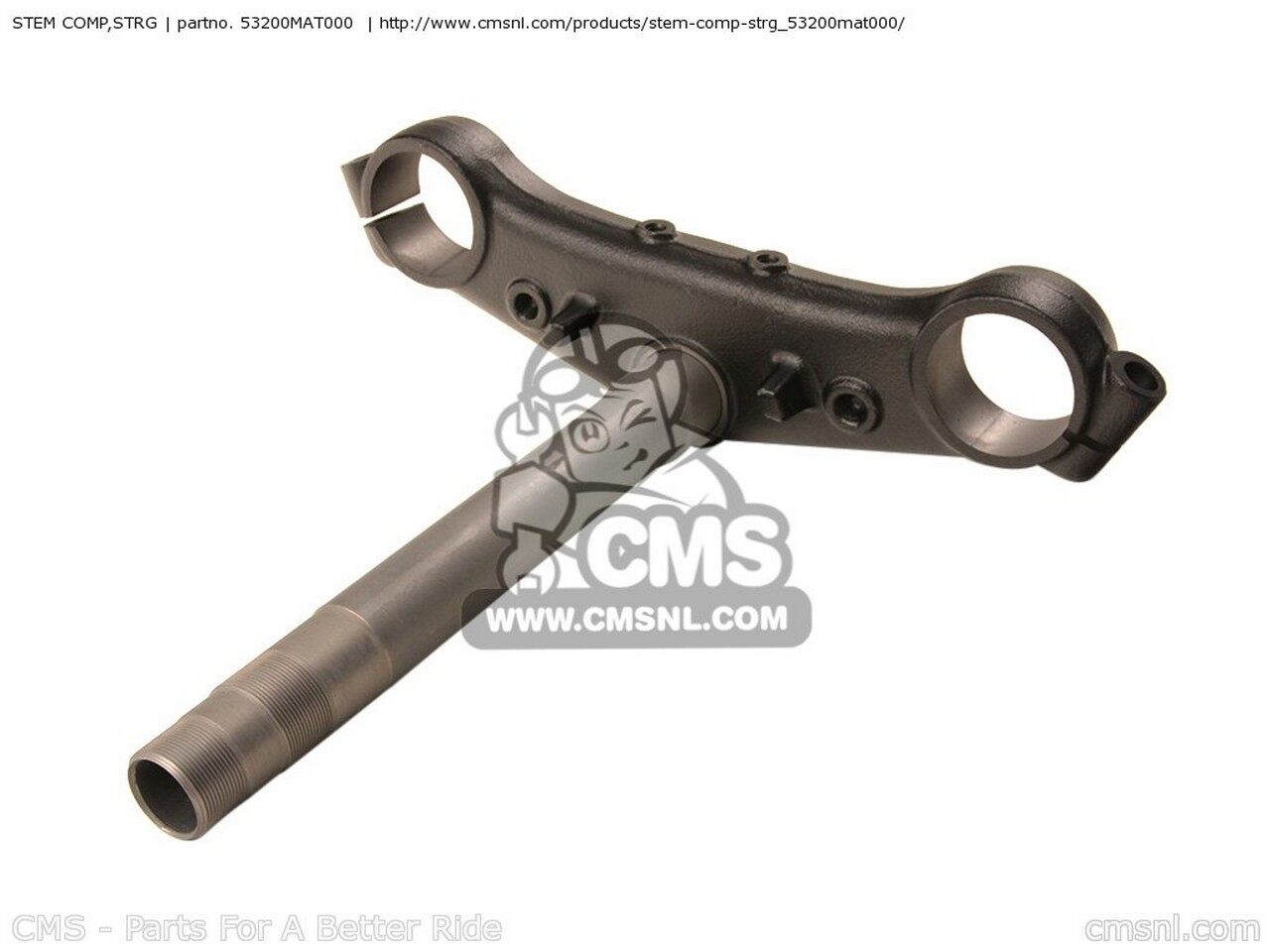 CMS シーエムエス STEM COMP，STRG CBR1100XX SUPERBLACKBIRD Y AUSTRALIA / KPH BRAZILKPH CANADA KMH..