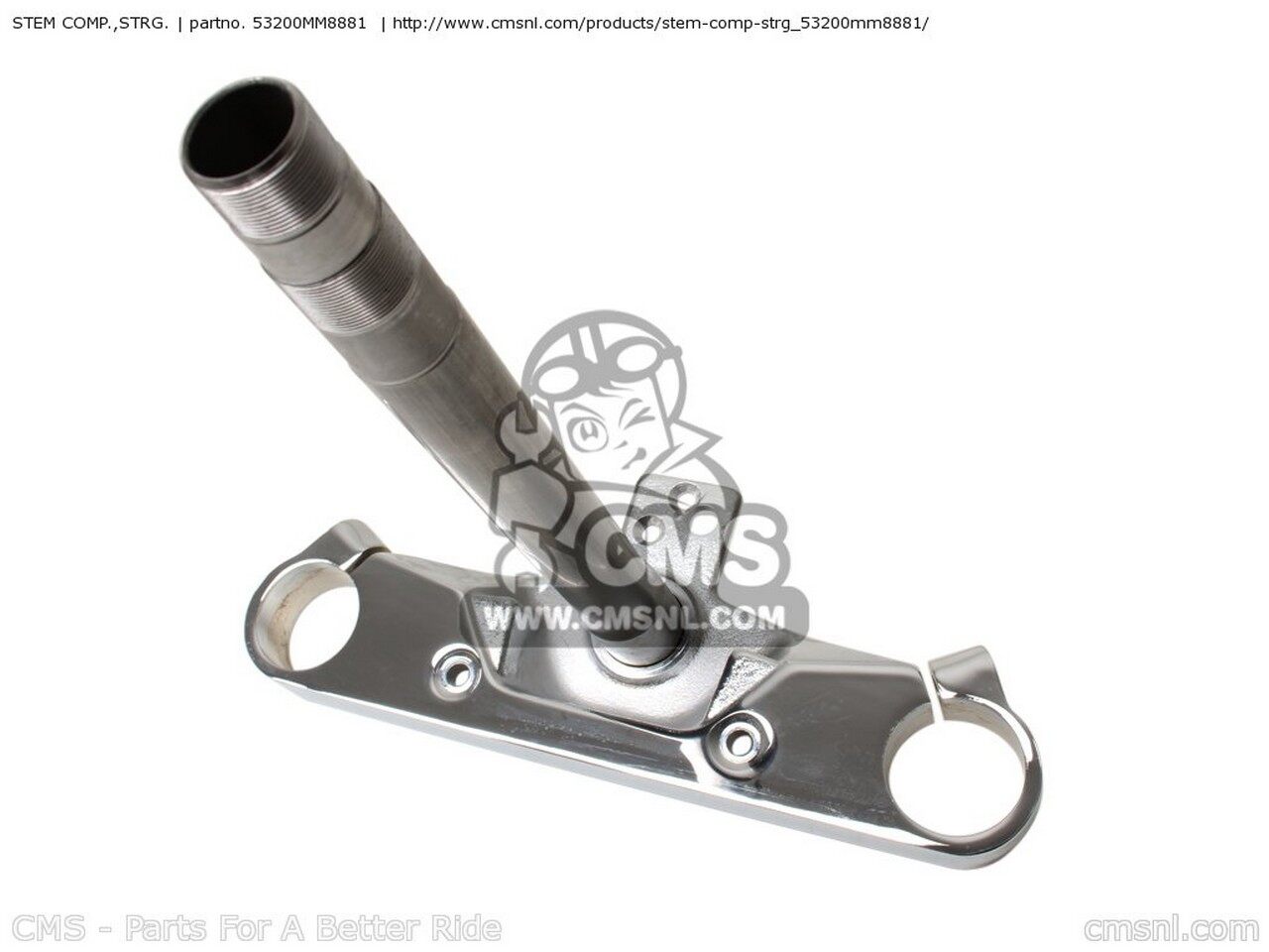 CMS シーエムエス STEM COMP.，STRG. VT1100C SHADOW 1100 2000 Y USA HONDA ホンダ トリプルツリー・..