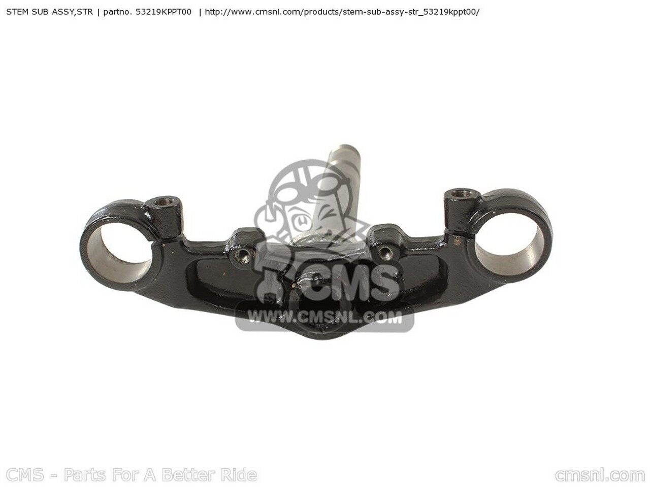 CMS �������२�� STEM SUB ASSY��STR CBR125RW 2011 B AUSTRALIA / ST ENGLAND EUROPEAN DIRECT SALES FRANCE GERMANY KOREA HONDA �ۥ�� �ȥ�ץ�ĥ꡼�����ƥࡦ��������֥饱�å� �ϥ�ɥ�