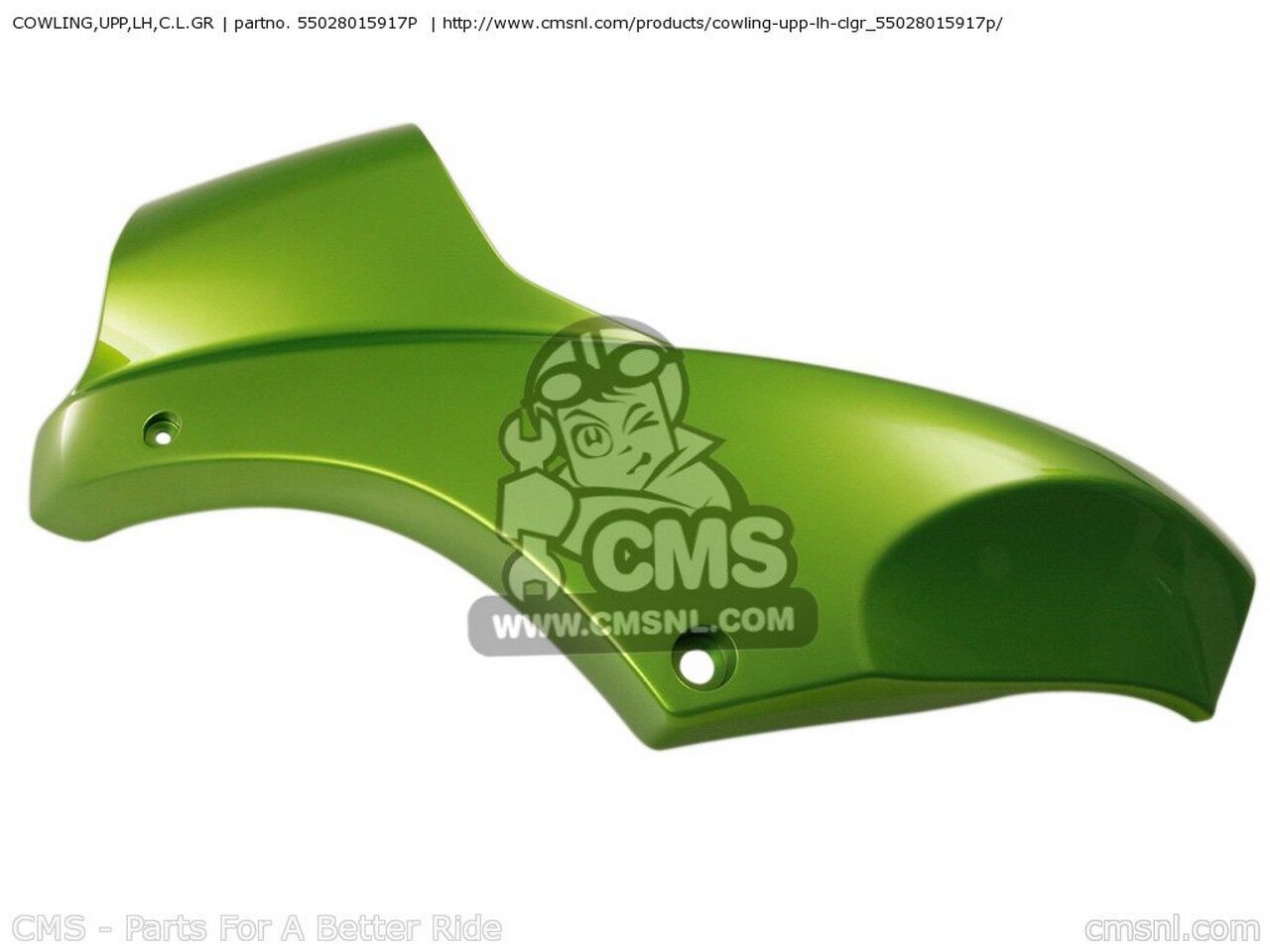 CMS シーエムエス COWLING，UPP，LH，C.L.GR KLE650A9F VERSYS USA KAWASAKI カワサキ アッパーカウル・フロントカウル カウル関連 外装