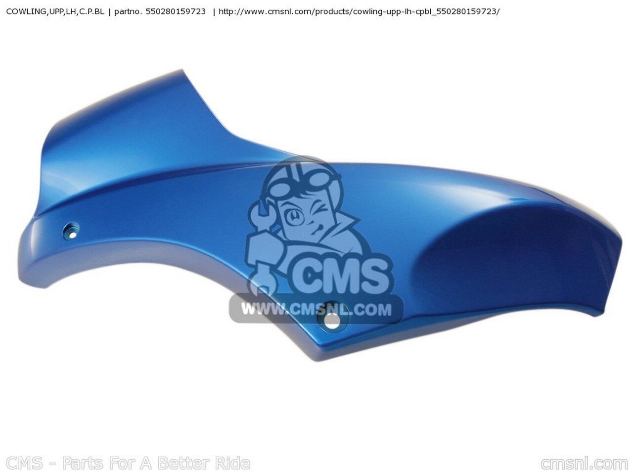 CMS シーエムエス COWLING，UPP，LH，C.P.BL KLE650A8F VERSYS USA KLE650A9F KAWASAKI カワサキ アッパーカウル・フロントカウル カウル関連 外装