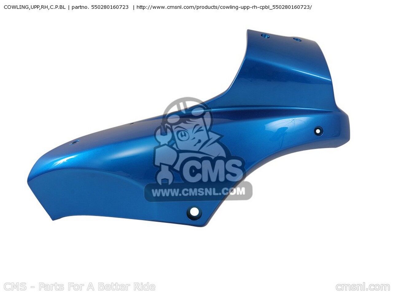 CMS シーエムエス COWLING，UPP，RH，C.P.BL KLE650A8F VERSYS USA KLE650A9F KAWASAKI カワサキ アッパーカウル・フロントカウル カウル関連 外装