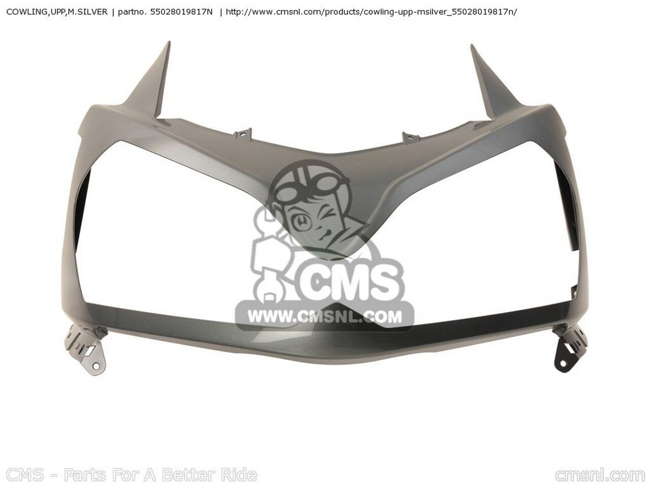 CMS シーエムエス COWLING，UPP，M.SILVER ZG1400A8F CONCOURS 14 USA / ABS ZG1400B8F KAWASAKI カワサキ アッパーカウル・フロントカウル カウル関連 外装