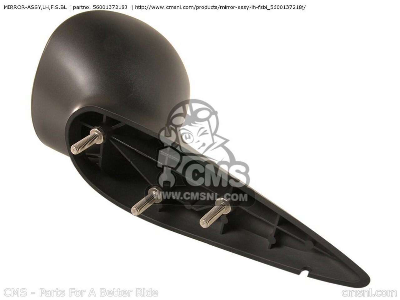 CMS シーエムエス MIRROR-ASSY，LH，F.S.BL JT1200-D1 JETSKI STX-12F 2005 USA JT...