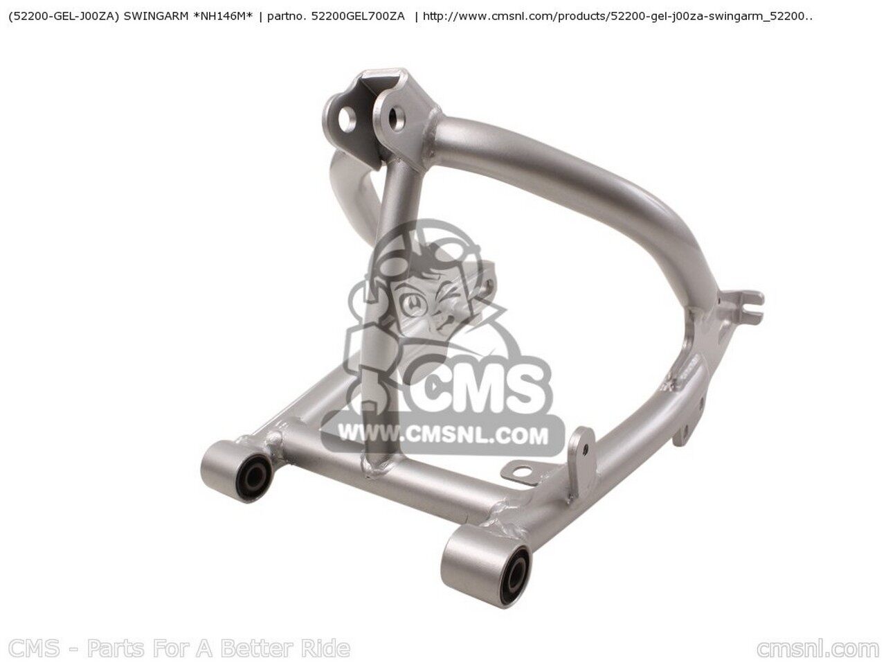CMS シーエムエス (52200-GEL-J00ZA) SWINGARM *NH146M* XR50R 2000 Y CANADA USA ...