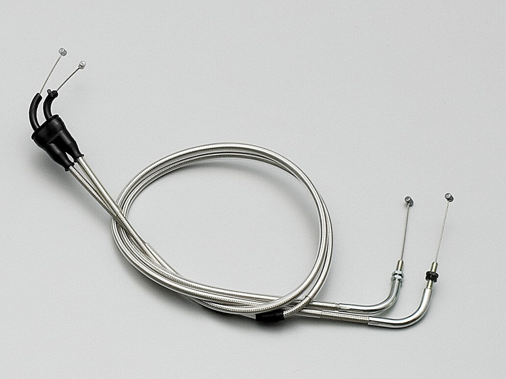 YAMAHA - HURRICANE ハリケーン ロング スロットルケーブル W XJR400 XJR400R YAMAHA ヤマハ スロットルワイヤー・アクセルワイヤー ハンドル周辺パーツ ハンドル