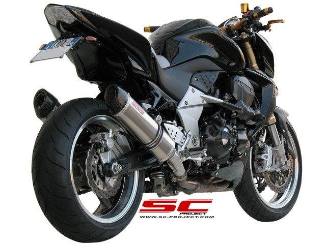 SC-PROJECT SCプロジェクト オーバル スリップオンサイレンサー Z1000 水冷 KAWASAKI カワサキ スリップオンマフラー マフラー サイレンサータイプ：カーボンサイレンサー (カーボン製テイルエンドカバー付き)