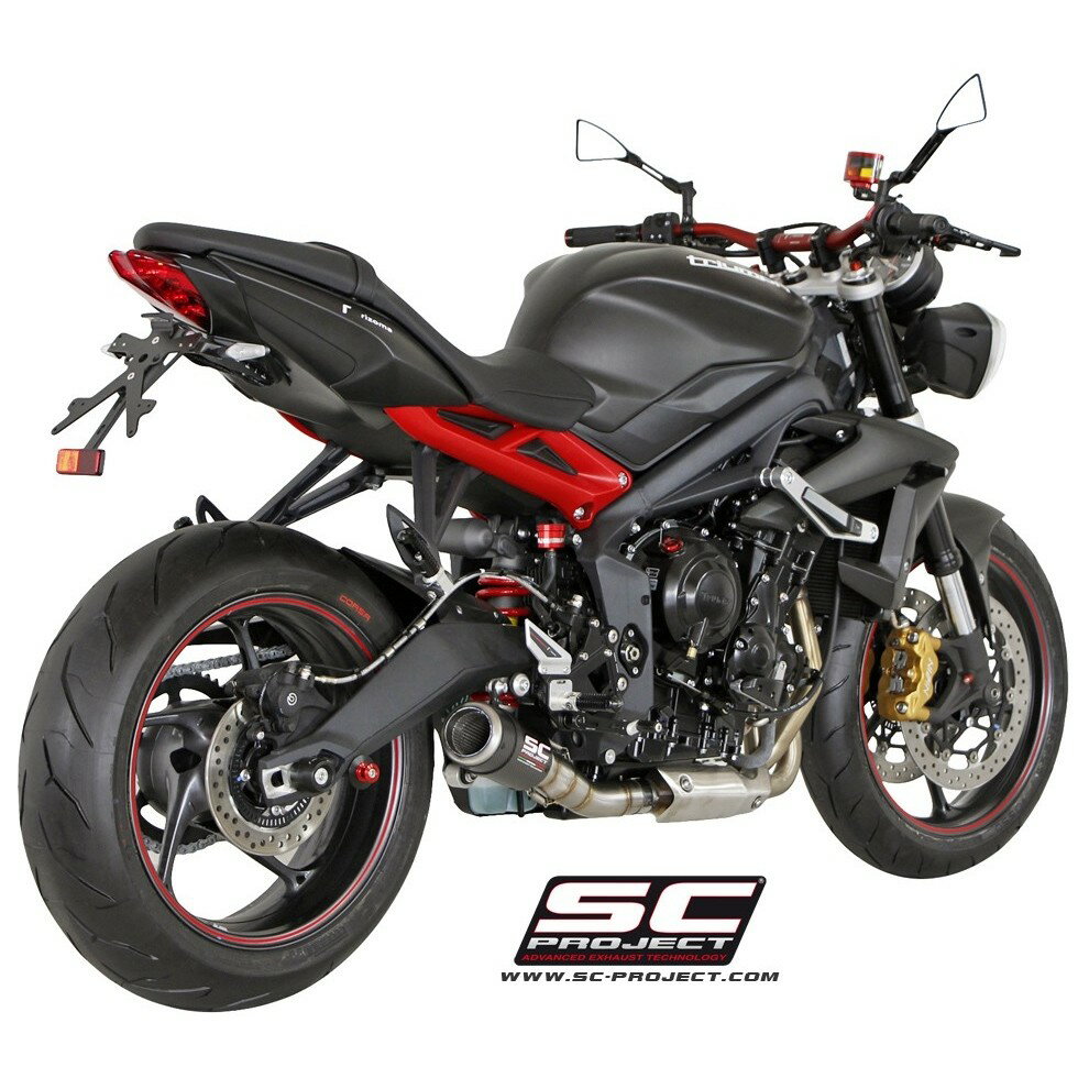 SC-PROJECT SCプロジェクト CR-T サイレンサー STREET TRIPLE 675 R RX TRIUMPH トライアンフ スリップオンマフラー マフラー