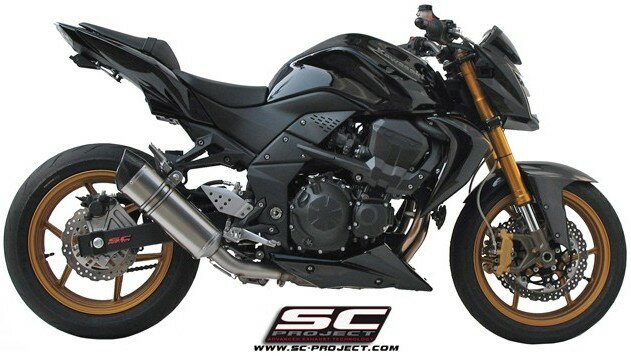 401 cc 〜750 cc  - SC-PROJECT SCプロジェクト ショートオーバルスリップオンサイレンサー Z750 Z750R KAWASAKI カワサキ スリップオンマフラー マフラー サイレンサータイプ：チタンサイレンサー(カーボン製テイルエンドカバー付き)