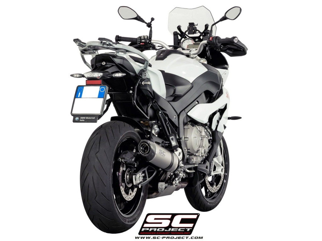 SC-PROJECT SCプロジェクト オーバル スリップオンサイ レンサー ローポジション S1000 XR BMW スリップオンマフラー マフラー サイレンサータイプ：チタンサイレンサー(カーボン製テイルエンドカバー付き)