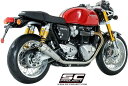 SC-PROJECT SCプロジェクト ヴィンテージコニック ツイン スリップオンサイレンサー THRUXTON 1200 THRUXTON 1200 R THRUXTON 1200 RS