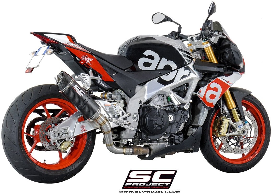 SC-PROJECT SCプロジェクト オーバルスリップオンサイレンサー TUONO V4 FACTORY 15-16 RR APRILIA アプリリア スリップオンマフラー マフラー サイレンサータイプ：カーボンサイレンサー(カーボン製テイルエンドカバー付き)
