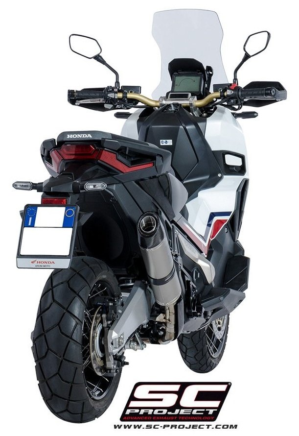 401 cc 〜750 cc  - SC-PROJECT SCプロジェクト オーバル スリップオンサイレンサー(ユーロ4対応) X-ADV HONDA ホンダ スリップオンマフラー マフラー タイプ：チタンサイレンサー（カーボン製テールエンドカバー付き）