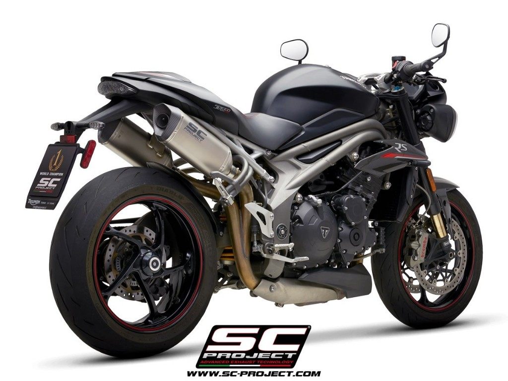 SC-PROJECT SCプロジェクト SC1-M スリップオン サイレンサー (ユーロ4対応)【公道走行可】 SPEED TRIPLE 1050 S RS TRIUMPH トライアンフ スリップオンマフラー マフラー
