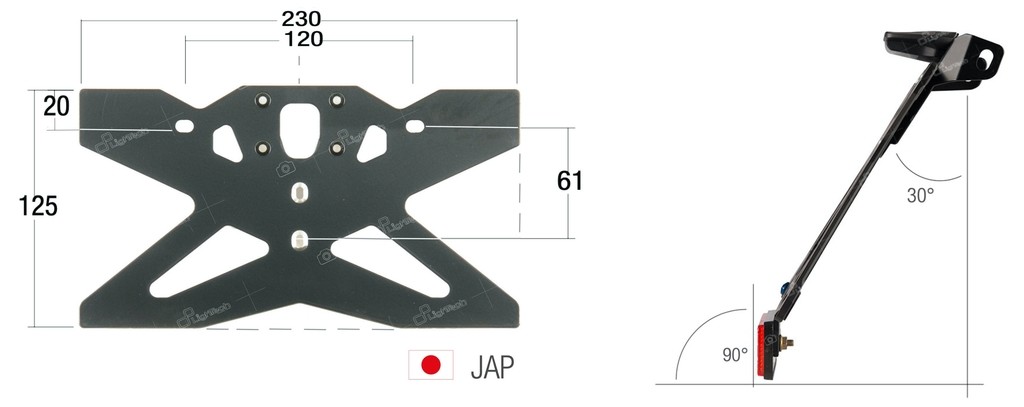 LighTech �饤�ƥå� �����㥹���֥�ʥ�С��ץ졼�ȥۥ���� YZF-R1 YZF-R6 YAMAHA ��ޥ� �ʥ�С����ơ� ���� �����ס��ʥ�С�������ե쥯����̤��° �С������