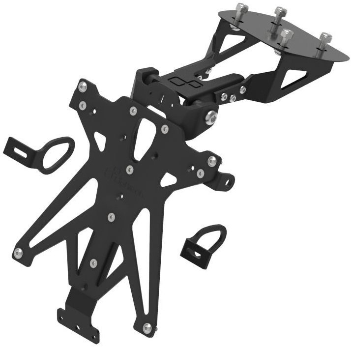 LighTech ライテック アジャスタブルナンバープレートホルダー YZF-R125 YAMAHA ヤマハ ナンバーステー 外装 タイプ：ナンバー灯／リフレクター未付属バージョン