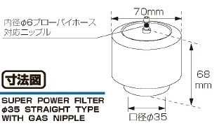 KITACO キタコ Sパワーフィルター APE 35 HONDA ホンダ エアクリーナー・エアクリ...
