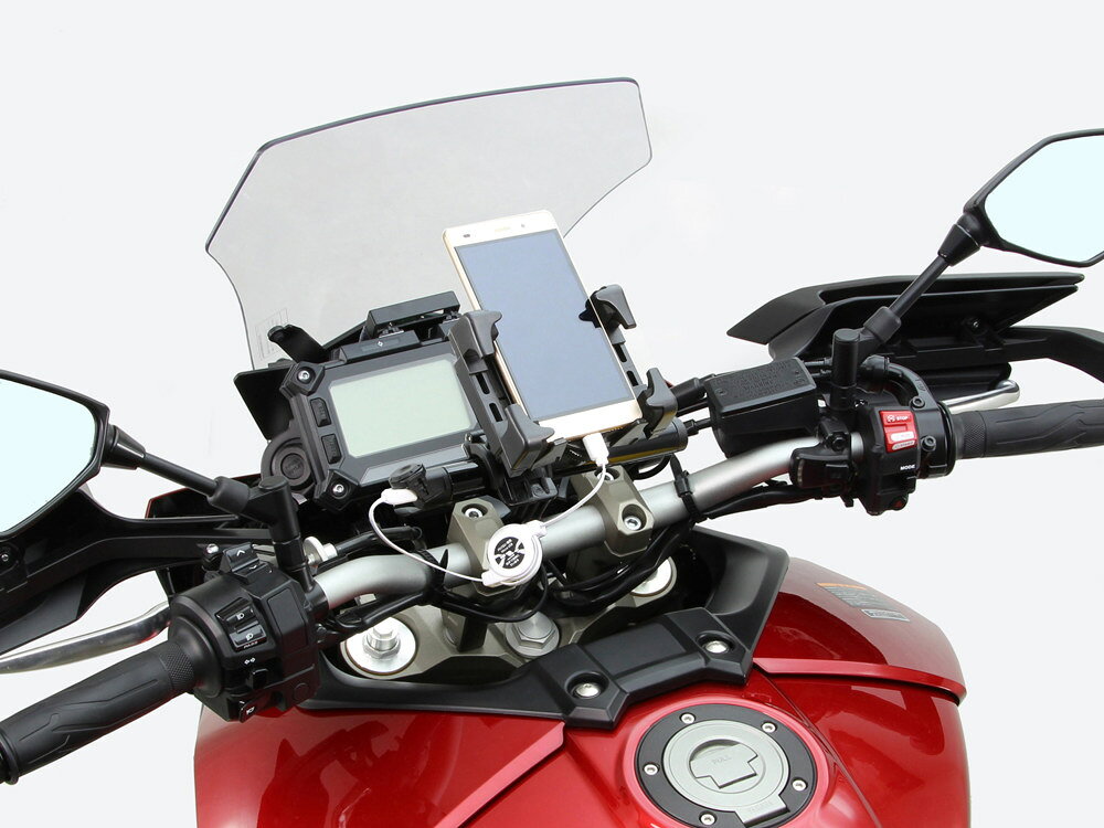 HURRICANE ハリケーン クランプバー USB電源付 MT-09 トレーサー TRACER900 YAMAHA...