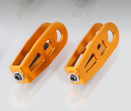 KITACO キタコ アルミチェーンアジャスター モンキー125 HONDA ホンダ アクスルブロック・チェーンアジャスター 足回り カラー：ゴールド