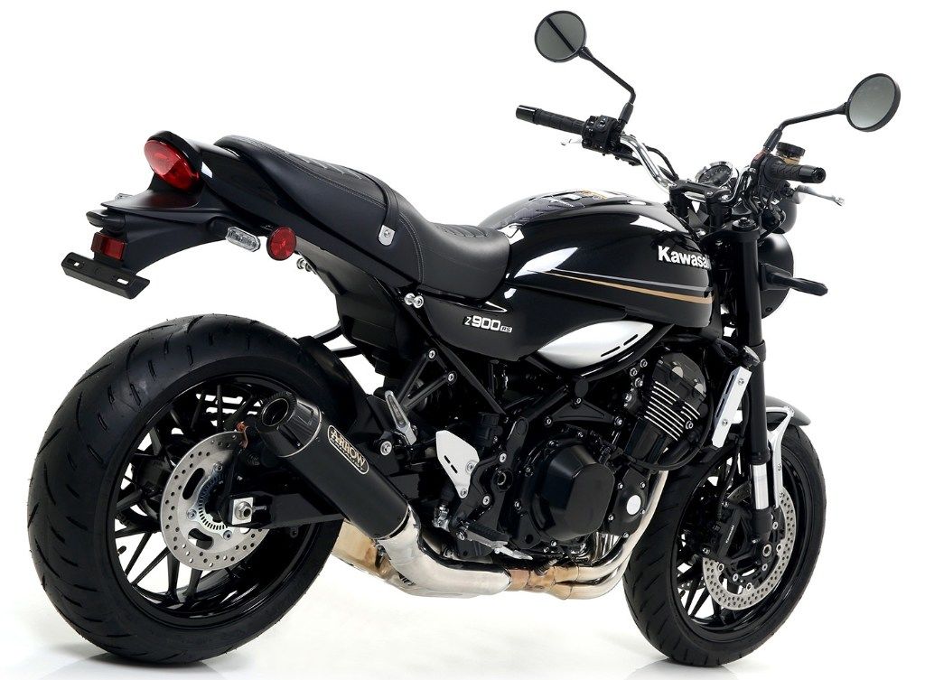 ARROW アロー REBEL サイレンサー Z 900 RS KAWASAKI カワサキ スリップオンマフラー マフラー リアエンドキャップ材質：カーボン