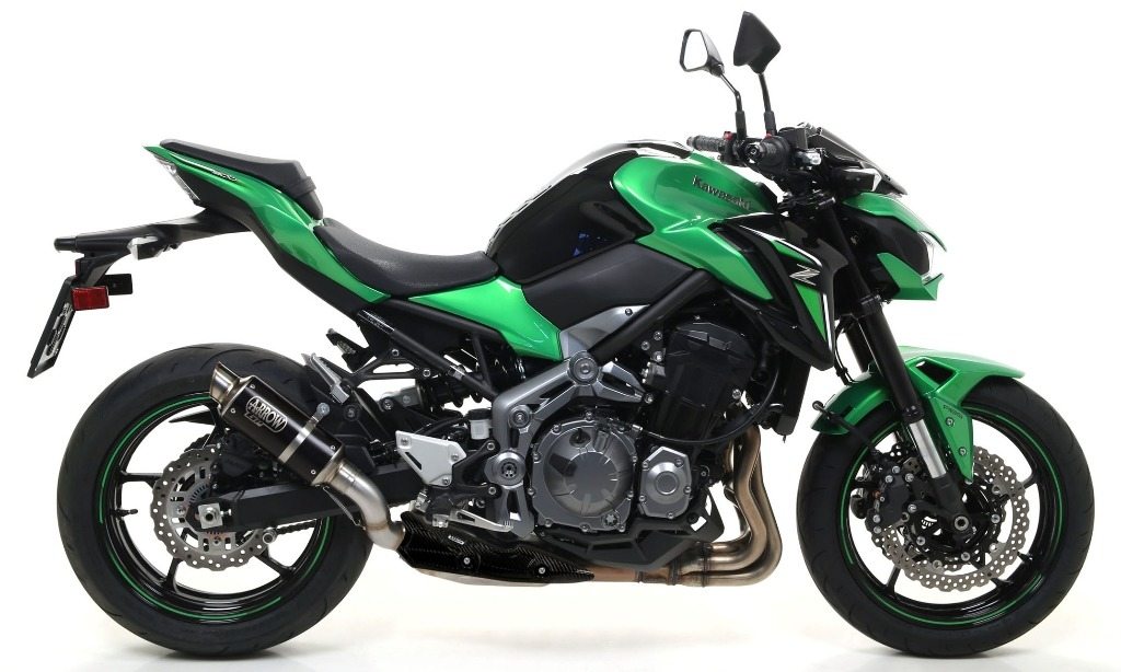 KAWASAKI - ARROW アロー GP2 スリップオンマフラー Z 900 A2 E KAWASAKI カワサキ マフラー サイレンサー材質：ステンレスダーク