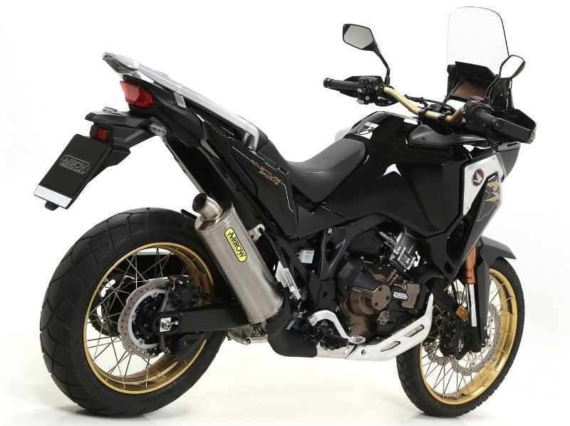ARROW アロー MAXI RACE-TECH スリップオンマフラー CRF1100L AFRICA TWIN HONDA ホンダ マフラー サイレンサー材質：アルミニウムダーク