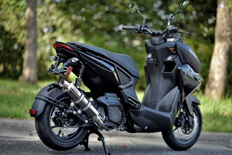 Other - BEAMS ビームス R-EVO フルエキゾーストマフラー 政府認証 X FORCE YAMAHA ヤマハ マフラー サイレンサータイプ：スーパーメタルブラック(重量：3.35kg【純正4.95kg】)