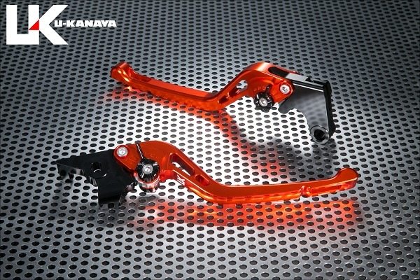 樂天商城 - U-KANAYA ユーカナヤ GPタイプ アルミビレットレバーセット MT-09 SP YAMAHA ヤマハ ブレーキ・クラッチレバーセット ハンドル周辺パーツ ハンドル レバーカラー：オレンジ / アジャスターカラー：ブルー / レバータイプ：ロング(レバー部全長：約173mm)