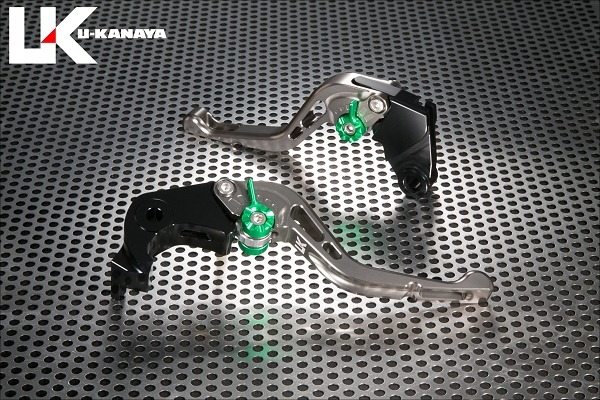 U-KANAYA ユーカナヤ GPタイプ アルミビレットレバーセット テネレ700 YAMAHA ヤマハ ブレーキ・クラッチレバーセット ハンドル周辺パーツ ハンドル レバーカラー：チタンカラー / アジャスターカラー：チタンカラー / レバータイプ：ショート(レバー部全長：約143mm)