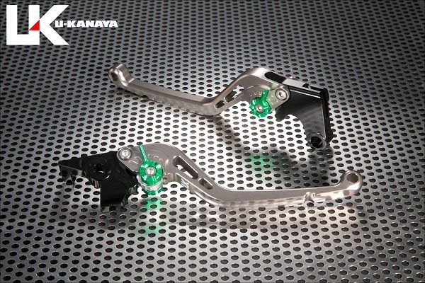 U-KANAYA ユーカナヤ スタンダードタイプ アルミビレットレバーセット TRIDENT660 トライデント TRIUMPH トライアンフ ブレーキ・クラッチレバーセット ハンドル周辺パーツ ハンドル レバーカラー：チタンカラー / アジャスターカラー：チタンカラー