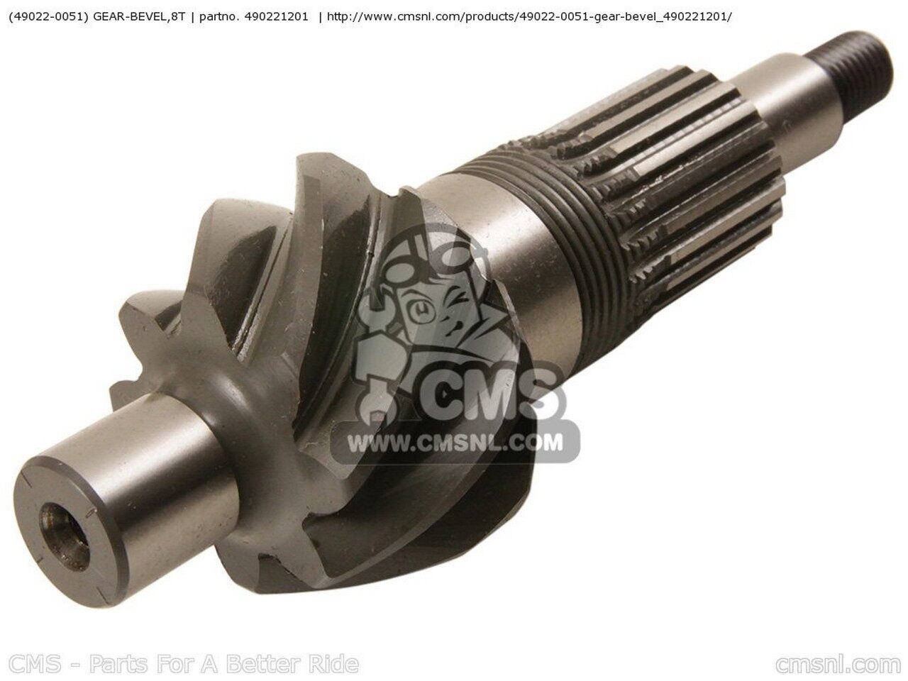 CMS シーエムエス (490220051) GEAR-BEVEL，8T KAWASAKI カワサキ ミッション・ギア エンジンパーツ エ..