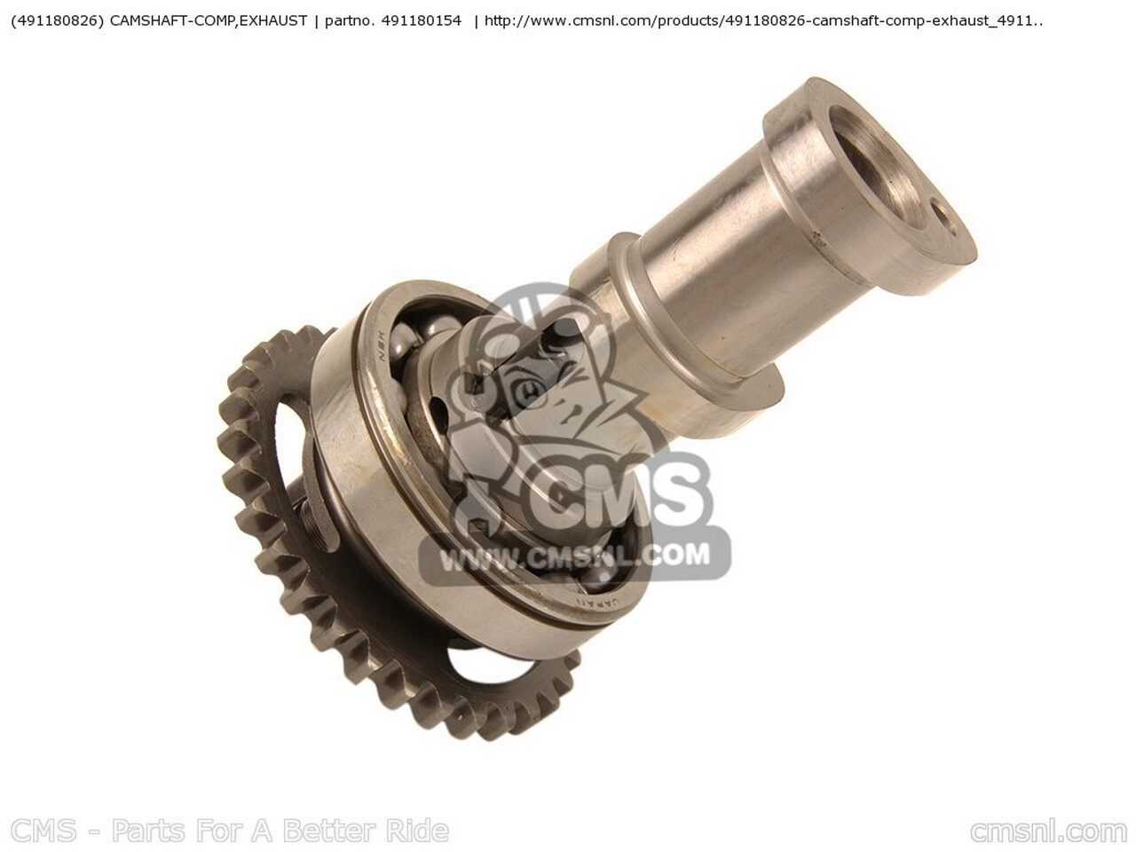 CMS �������२�� (491180826) CAMSHAFT-COMP��EXHAUST KX250-XAFB KX250F USA KX250-YBF KAWASAKI ���掠�� ���ॷ��ե� ���󥸥�ѡ��� ���󥸥�