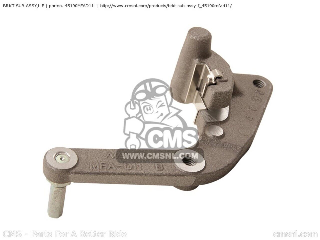 CMS シーエムエス BRKT SUB ASSY，L F HONDA ホンダ キャリパーサポート・ブラケット ブレーキ