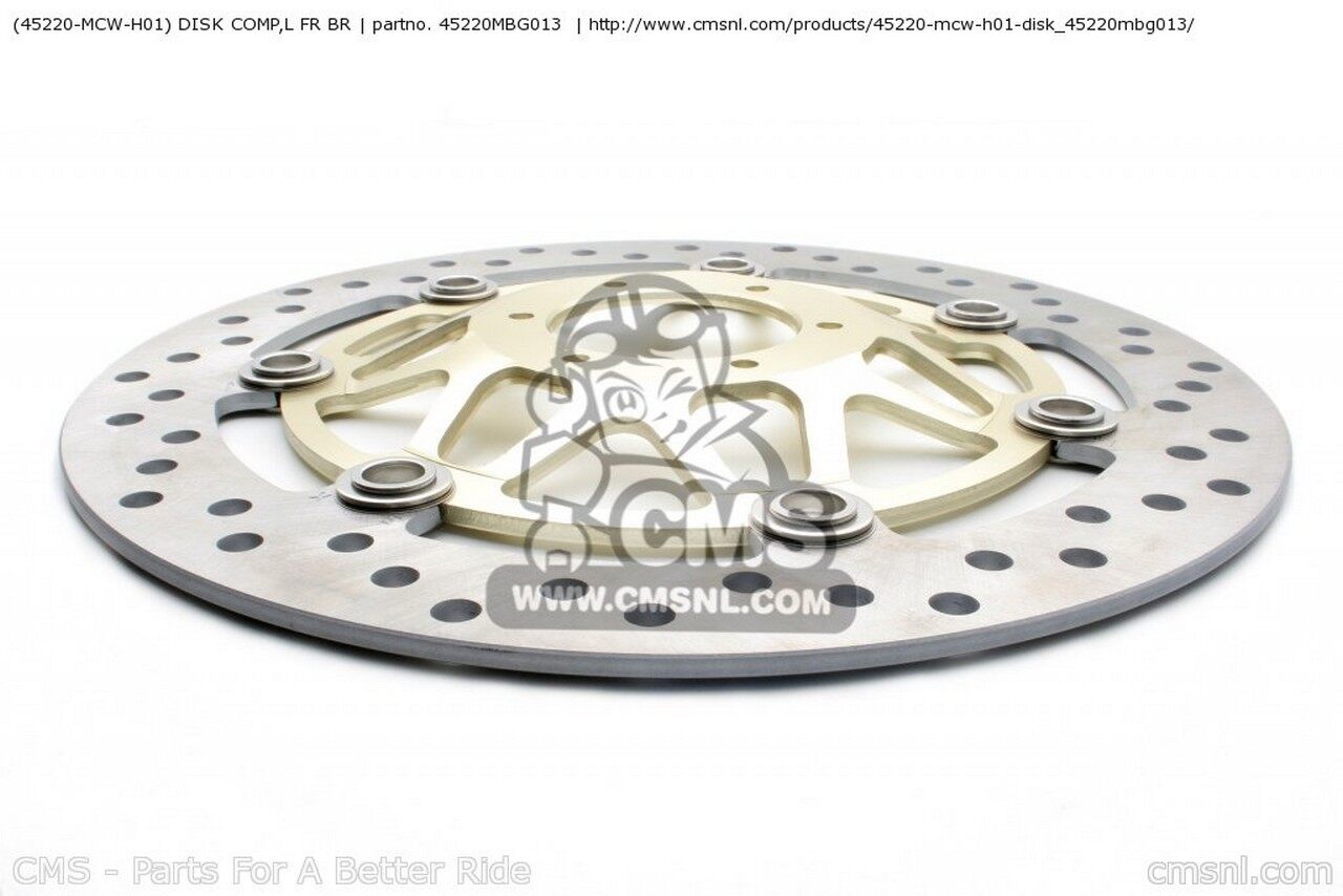 CMS シーエムエス (45220-MCW-H01) DISK COMP，L FR BR HONDA ホンダ ブレーキディ...