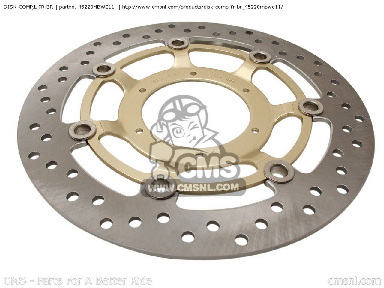 CMS シーエムエス DISK COMP，L FR BR CBR600F HURRICANE 1 BRAZIL ENGLAND EUROPEAN DIRECT SALES / 25K FRANCE GERMANYCAT MEXICO 2 GERMANY 3 4 CBR600F4 SUPERSPORT USA KOREA 5 HONDA ホンダ ブレーキディスクローター ブレーキ