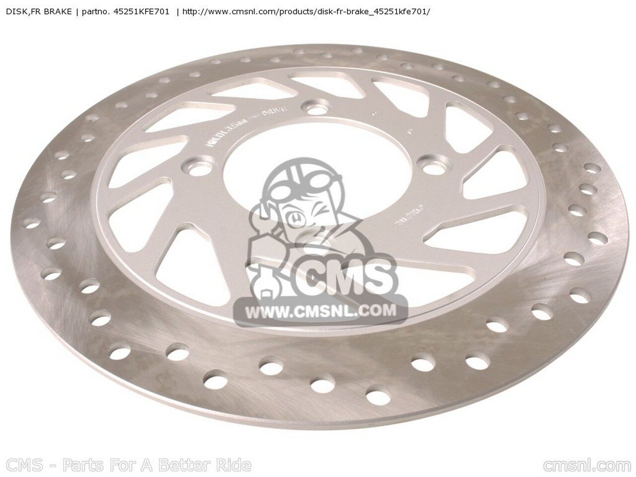 CMS シーエムエス DISK，FR BRAKE HONDAXL125V VARADERO 2010 A ENGLAND / MKH XL125V 2009 9 TYPE 2 EUROPEAN DIRECT SALES DX 4 6 CMF 5 7 2011 B 3 2001 1 MPH FRANCE GERMANY 2002 2003 2007 HONDA ホンダ ブレーキディスクローター ブレーキ