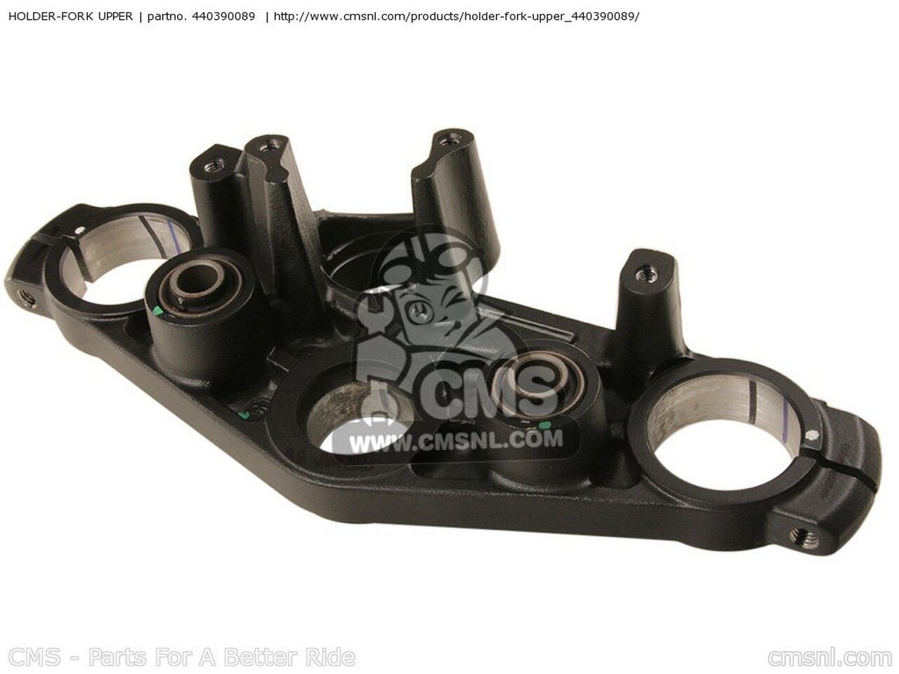 CMS �������२�� HOLDER-FORK UPPER EX650C9F NINJA 650R 2009 USA EX650CAF 2010 KAWASAKI ���掠�� �ȥ�ץ�ĥ꡼�����ƥࡦ��������֥饱�å� �ϥ�ɥ�