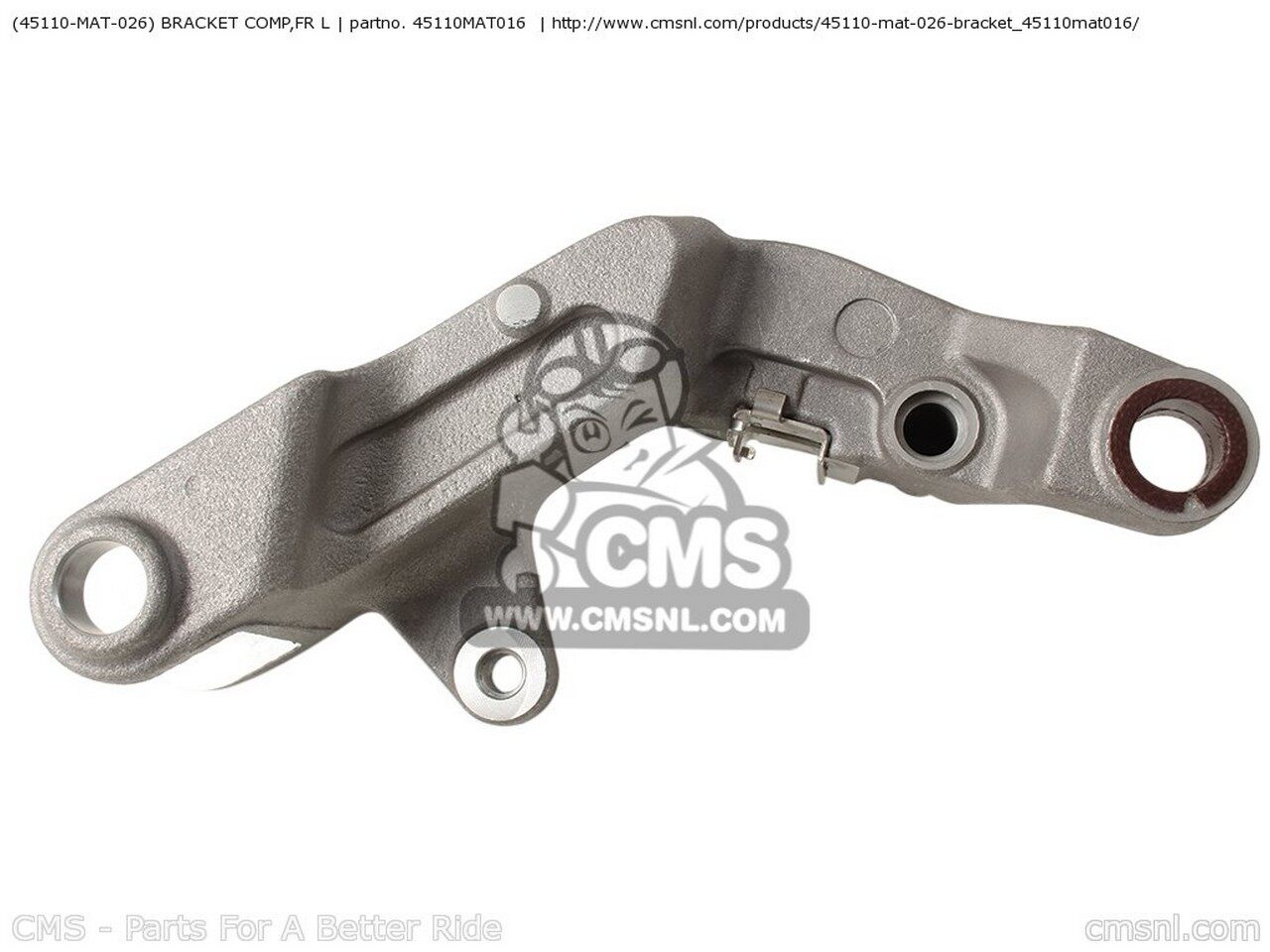 CMS シーエムエス (45110-MAT-026) BRACKET COMP，FR L CB1100SF X11 2001 1 EUROPEAN DIRECT SALES CBR1100XX SUPERBLACKBIRD Y AUSTRALIA / KPH BRAZILKPH CANADA KMH ENGLAND MKH FRANCE GERMANY SWEDEN SWITZERLAND USA HONDA ホンダ キャリパーサポート・ブラケット