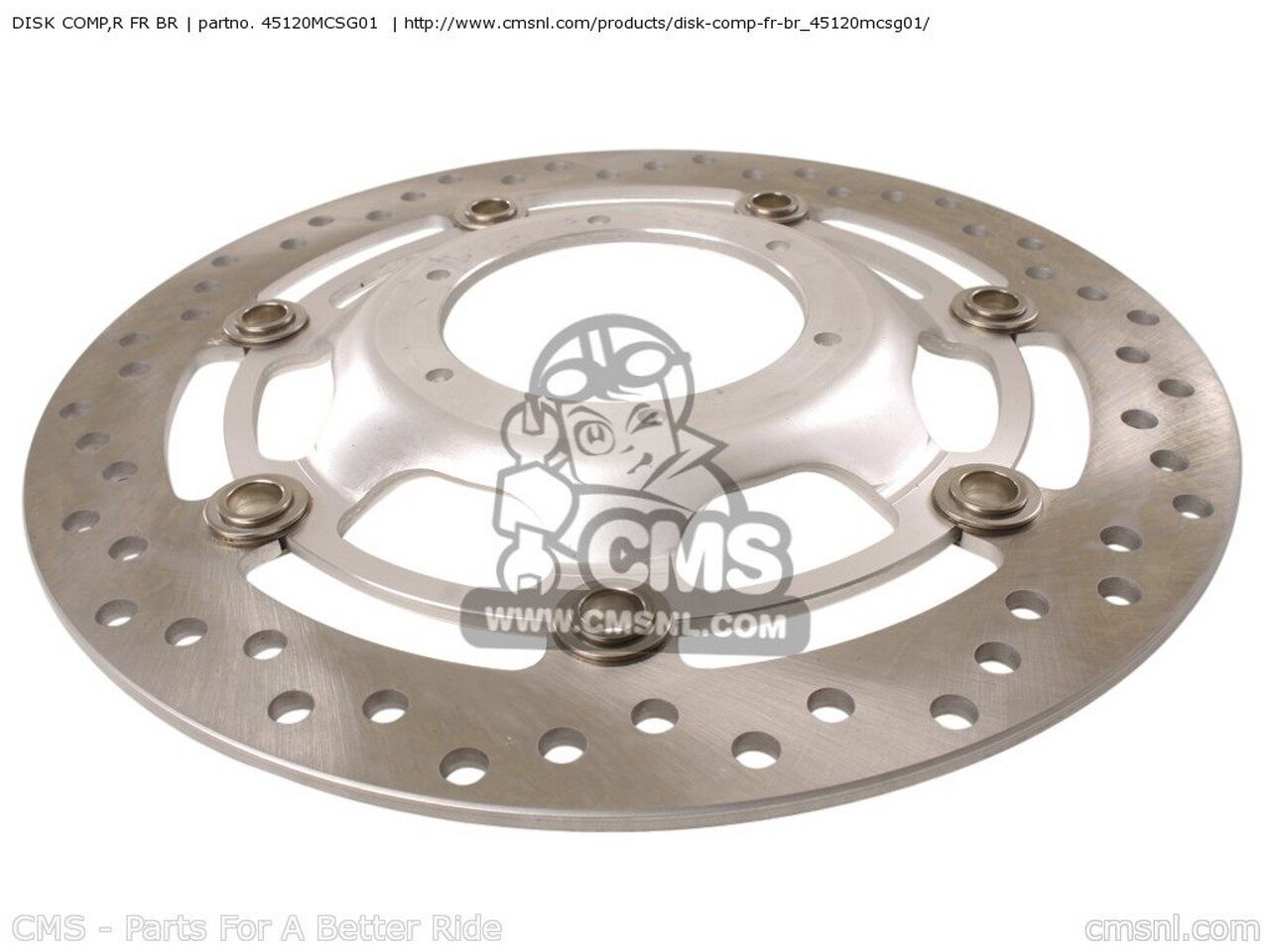CMS シーエムエス DISK COMP，R FR BR ST1300 2004 4 USA 2005 5 2006 6 PANEUROPEAN AUSTRALIA FRANCE EUROPEAN DIRECT SALES IRELAND 2009 9 ENGLAND / MKH MME CMF ST1300A 2003 3 2008 8 ABS 2002 2 CANADA CHINA KOREA HONDA ホンダ ブレーキディスクローター ブレーキ