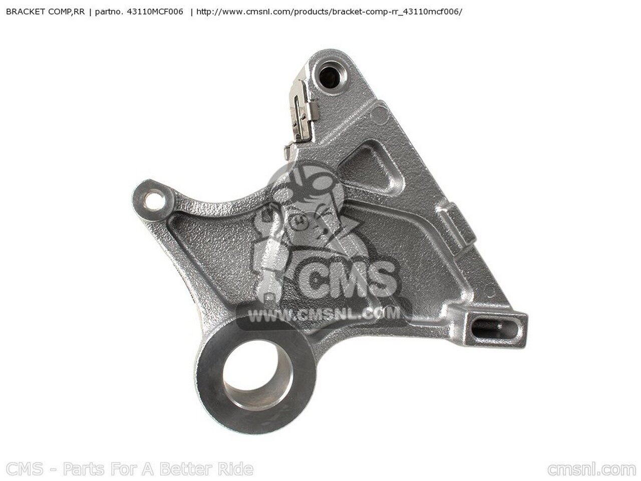 CMS シーエムエス BRACKET COMP，RR RVT1000R RC51 Y USA 1 VTR1000SP FIRESTORM AUSTRALIA CANADA / CMF ENGLAND MPH EUROPEAN DIRECT SALES KPH FRANCE 100 HONDA ホンダ キャリパーサポート・ブラケット ブレーキ