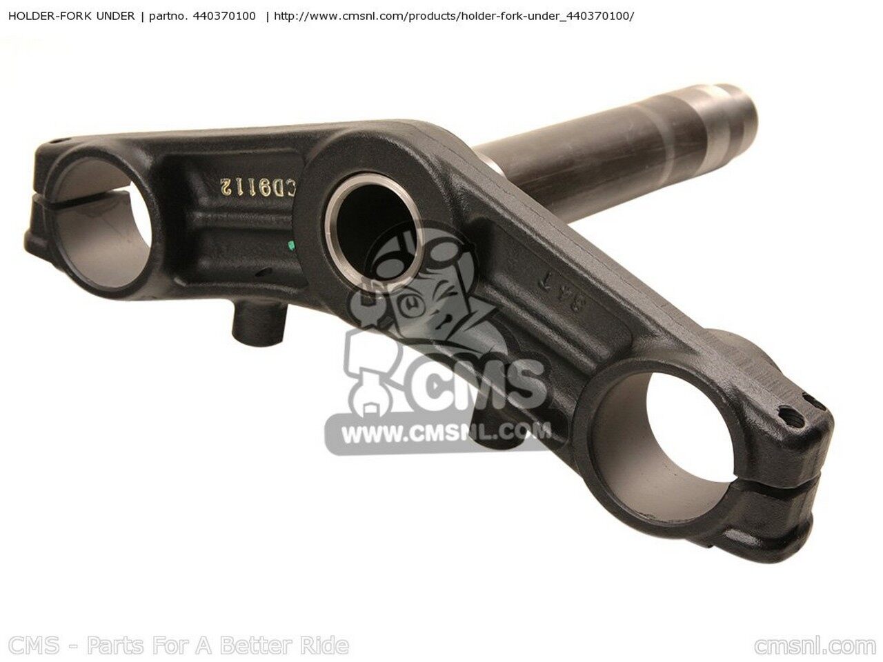 CMS �������२�� HOLDER-FORK UNDER EX650C9F NINJA 650R 2009 USA EX650CAF 2010 KAWASAKI ���掠�� �ȥ�ץ�ĥ꡼�����ƥࡦ��������֥饱�å� �ϥ�ɥ�