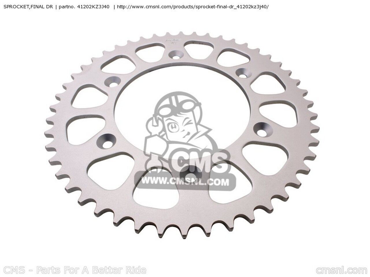 CMS シーエムエス SPROCKET，FINAL DR CR250R 2002 2 AUSTRALIA CANADA EUROPEAN DIRECT SALES USA 200..