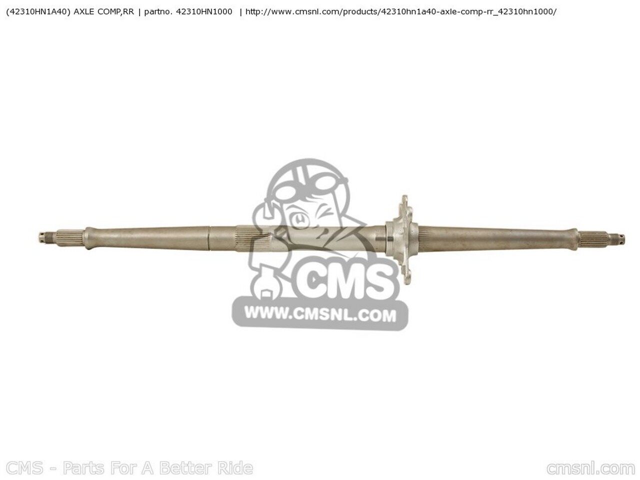 CMS �������२�� �������륳��ס�RR(42310-HN1-A40) TRX400EX FOURTRAX 2000 Y CANADA / CMF USA EXCEPT CALIFORNIA 2001 1 400 EX SPORTRAX 2002 2 2003 3 AUSTRALIA 2004 4 HONDA �ۥ�� �������륷��ե� �ۥ������Ϣ ­���