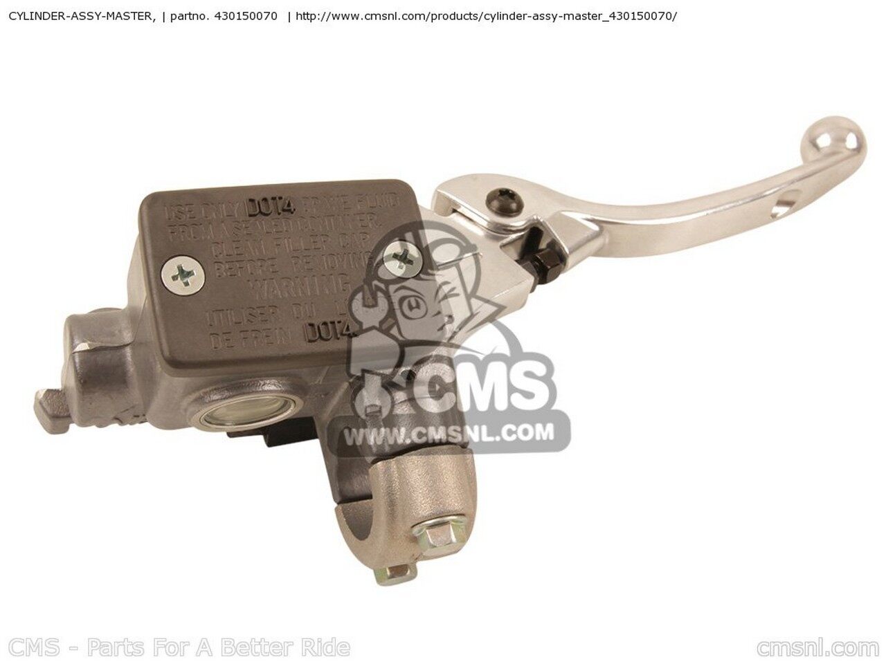 CMS シーエムエス CYLINDER-ASSY-MASTER， KSF450-B8F KFX450R 2008 USA KSF450-B8FA KSF450-B9F 2009 KSF450-B9FB KSF450-BAF 2010 KSF450-BBF 2011 KSF450-BCS 2012 KSF450-BDF 2013 KSF450-BEF 2014 KAWASAKI カワサキ ブレーキマスターシリンダー ブレーキ