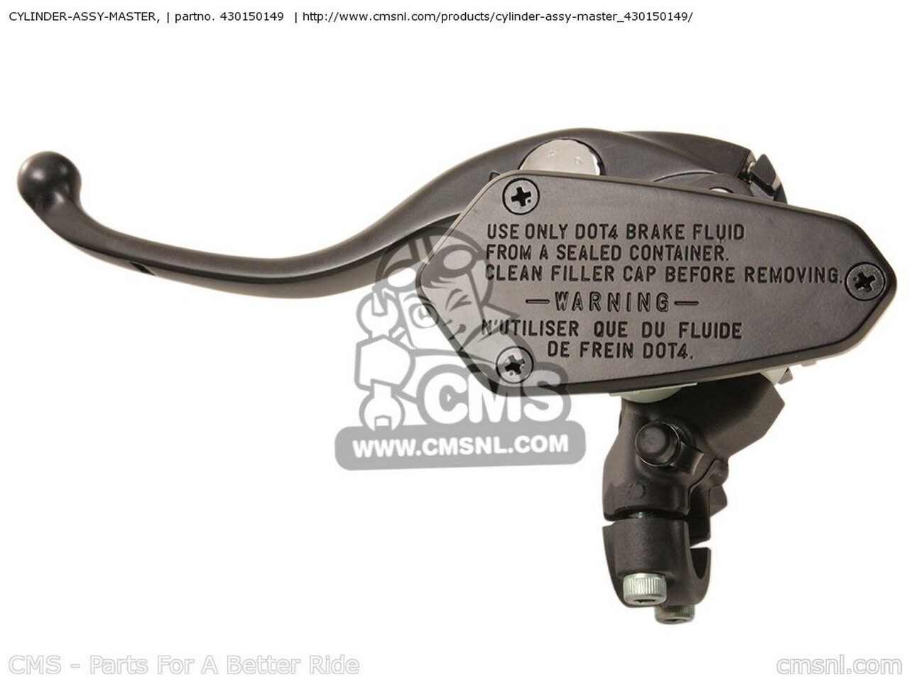 CMS シーエムエス CYLINDER-ASSY-MASTER， ZG1400A9F CONCOURS 14 USA / ABS ZG1400B9F ZG1400CAF ZG1400CBF ZG1400CCF ZG1400CDF ZG1400DAF KAWASAKI カワサキ ブレーキマスターシリンダー ブレーキ