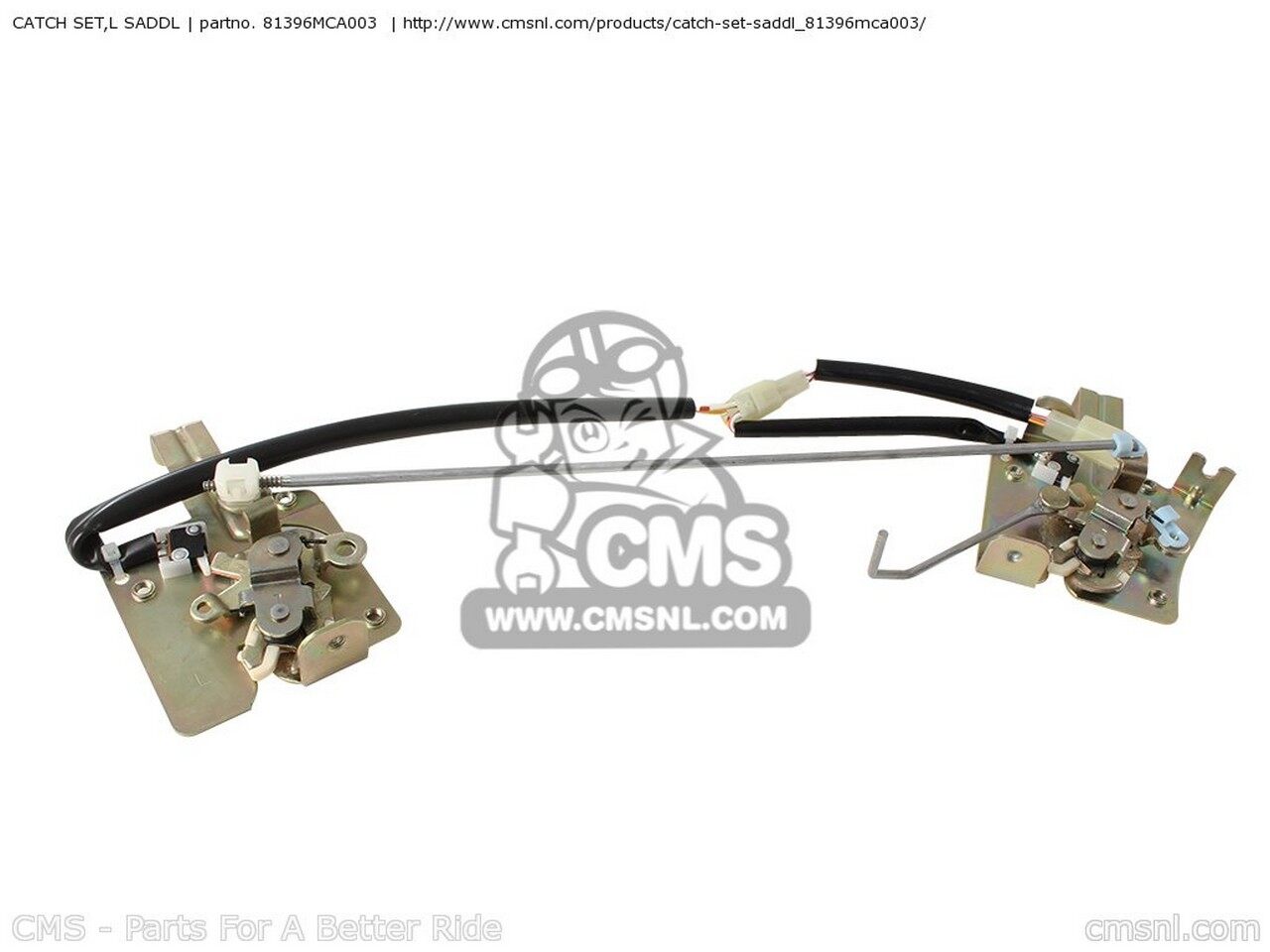 CMS シーエムエス CATCH SET，L SADDL GL1800 GOLDWING 1 USA 2 3 4 5 6 AUSTRALIA / GH BRAZIL ENGLANDGH EUROPEAN DIRECT SALES FRANCE CMF IRELAND GL1800A KMH CANADA ENGLAND HONDA ホンダ バッグ・ボックス取り付けステー 車体用バッグ・ケース(2)